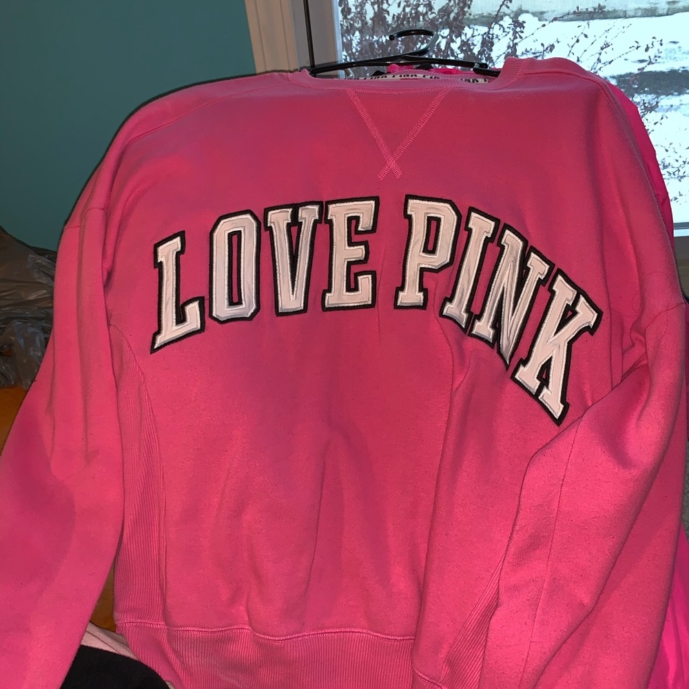 Victoria’s Secret pink sweatshirt